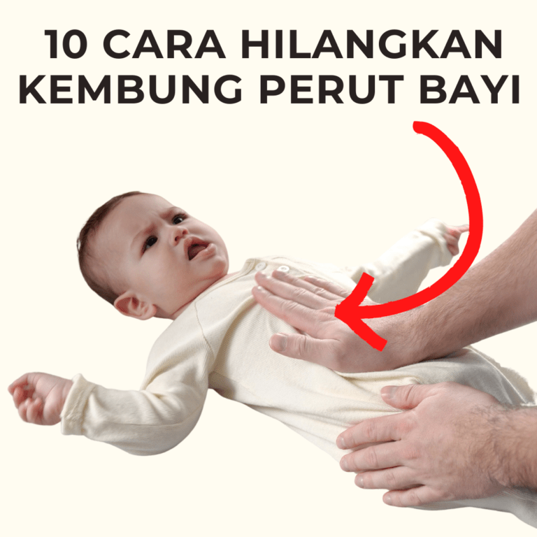 10 Cara hilangkan Kembung perut bayi
